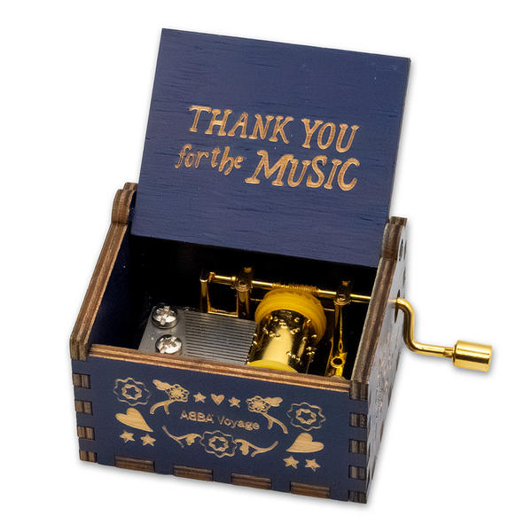 Manual Mini Music Box Blue – Official ABBA Voyage Store