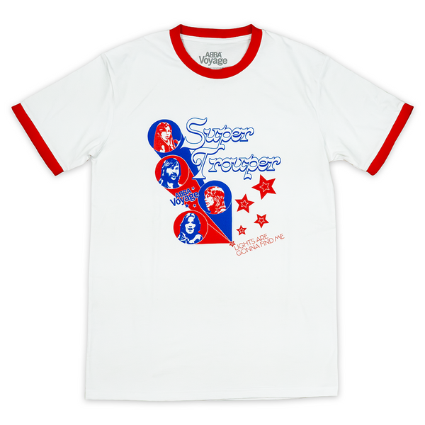 SUPER TROUPER RINGER T-SHIRT