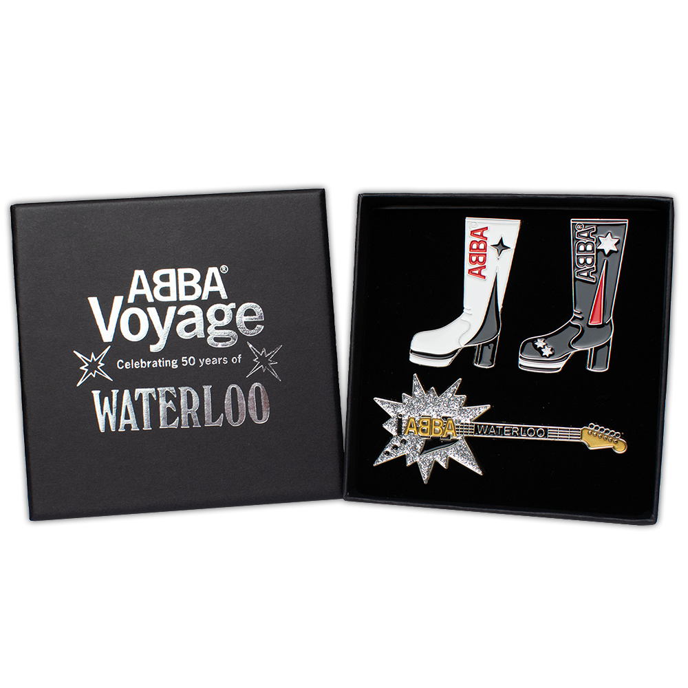WATERLOO PIN BADGE SET IN BOX - Official ABBA Voyage Store