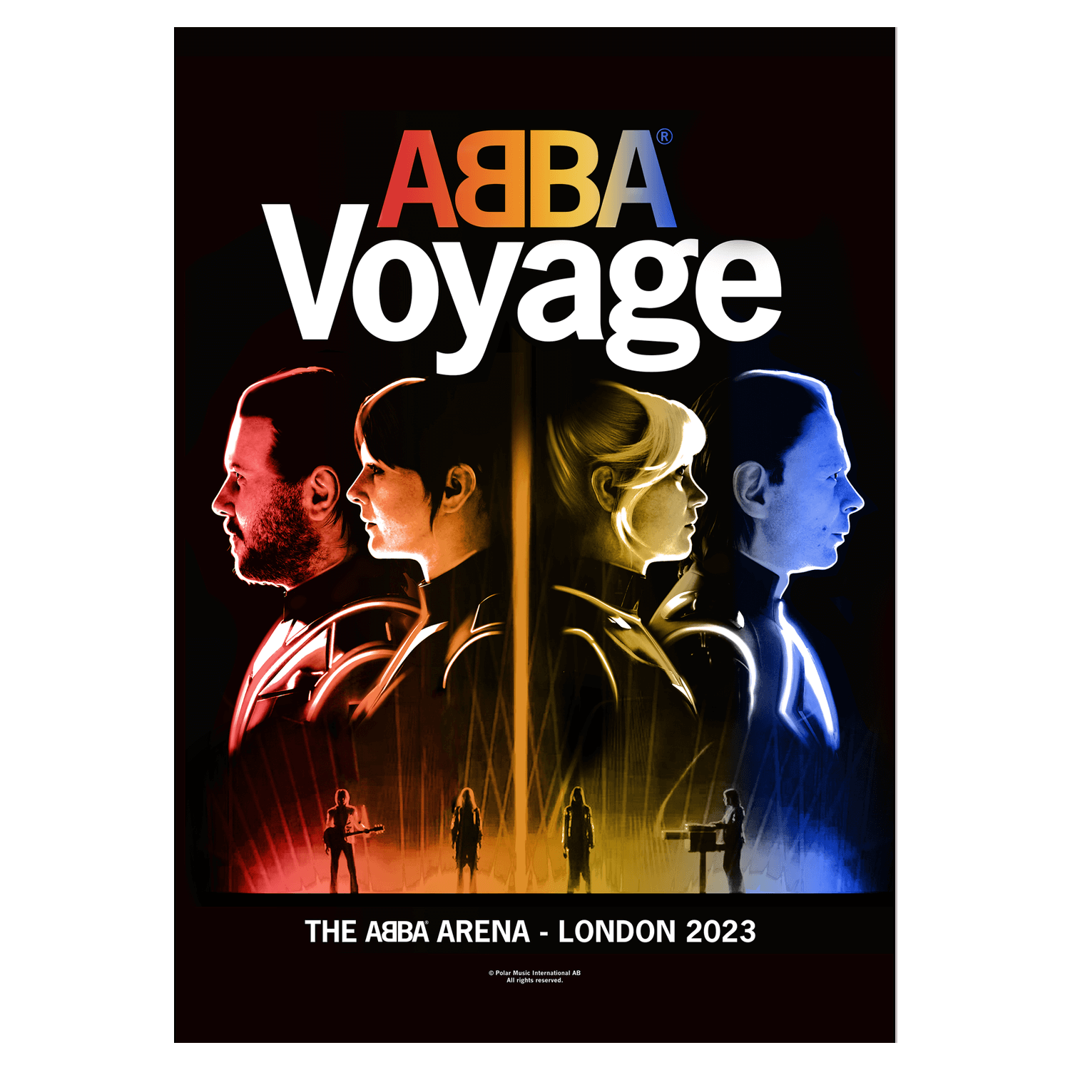 ABBA VOYAGE 2023 SIDE PROFILE A3 EVENT POSTER Official ABBA Voyage Store abba-voyage-2023-side-profile-a3-event-poster-official-abba-voyage-store